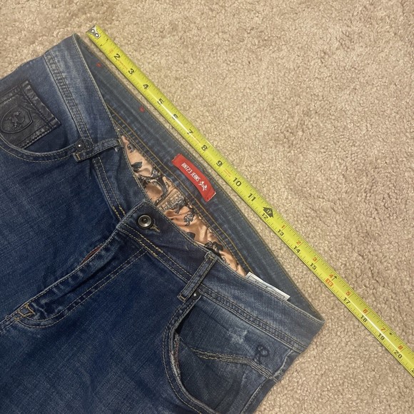 Mens RNT 23 Dark Blue Distressed Jeans Preowned Size 34 - Picture 3 of 6